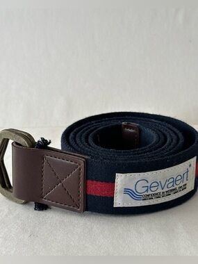 COEN GEVAERT LEATHER CANVAS BELT JAPAN BELGIUM